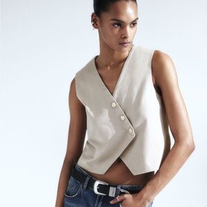 H&M Asymmetrical-front Suit Vest